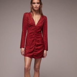 Zara Red Print Dress